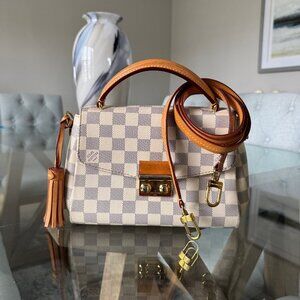LOUIS VUITTON Damier Azur CANVAS Croisette W/Strap Damier Azur